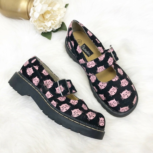 T.U.K. Shoes - Anarchic TUK Kitty Cat Mary Jane Shoes Sz 10